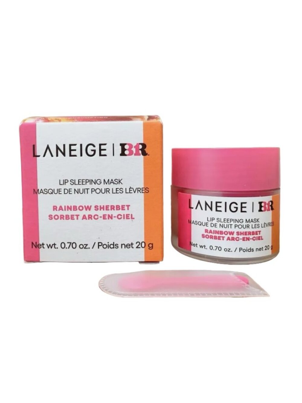 Laneige Lip Sleeping Mask - Baskin Robin Limited Edition Rainbow Sherbert - 0.70 - Picture 1 of 3